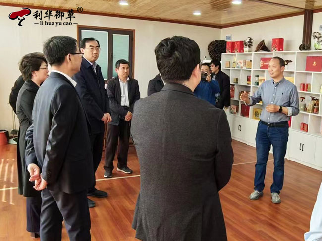国家林业和草原改革发展司副司长王俊中一行领导莅临芝人堂灵芝谷调研